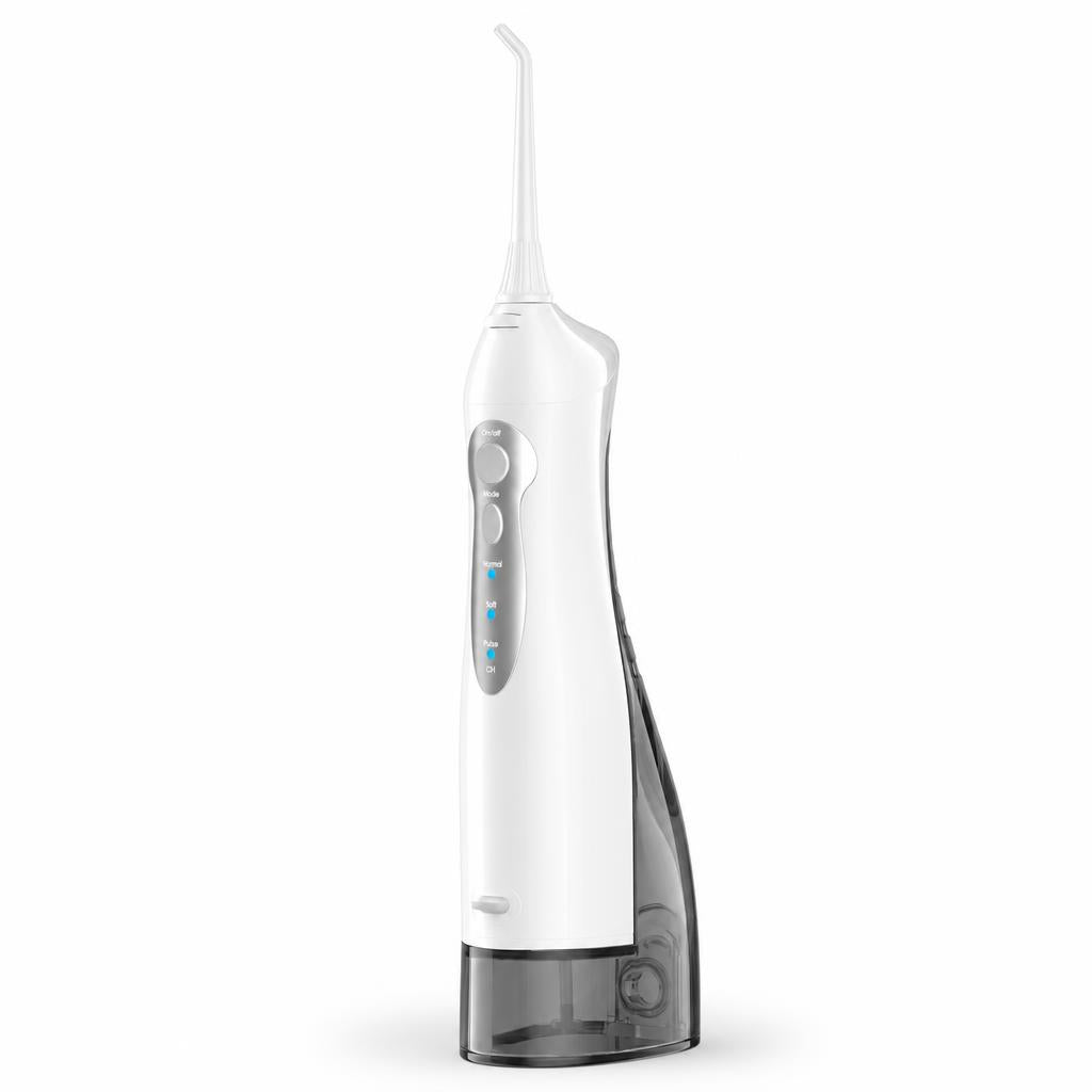 Irrigador bucal Mornwell D52 blanco, vista de tres cuartos